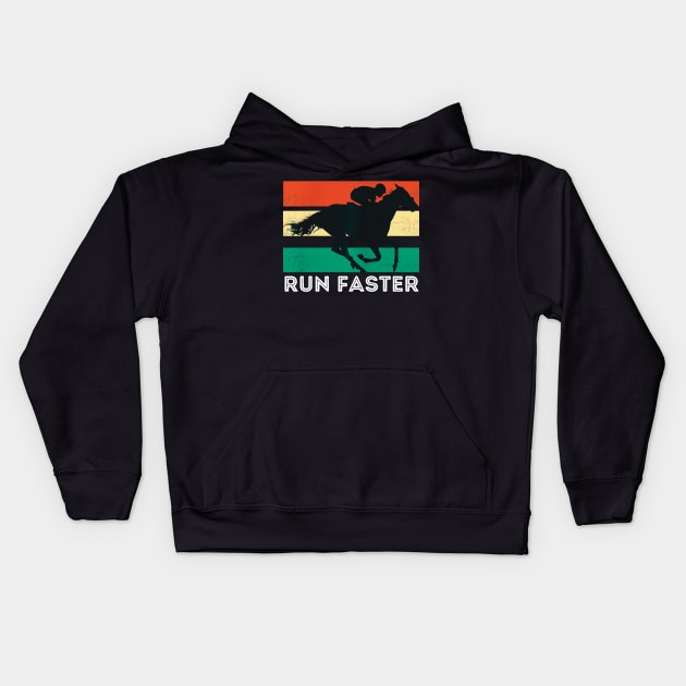 Run faster retro Kids Hoodie by Todayshop